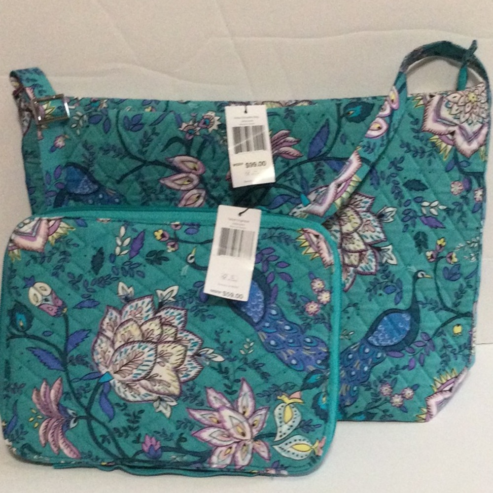 Vera Bradley Hobo Shoulder Bag & Tablet Organizer